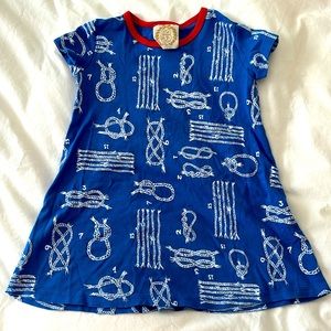 TBBC Polly Play Dress in knot print. Size 4 GUC (see photos)